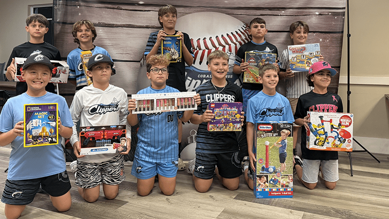 Coral Springs Clippers and Charter Baseball Team Up With CSPD for Toy Drive, Collect Over 200 Gifts 7 Coral Springs Clippers and Charter Baseball Team Up With CSPD for Toy Drive, Collect Over 200 Gifts