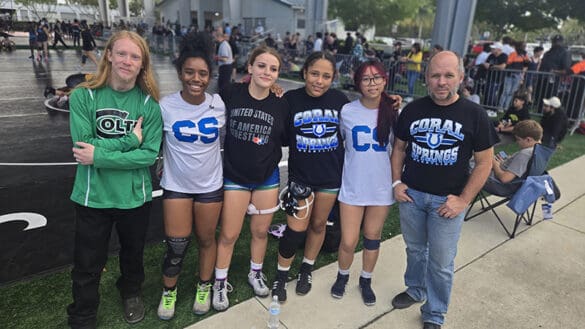 Small but Determined Coral Springs Girls' Wrestlers Make Their Mark