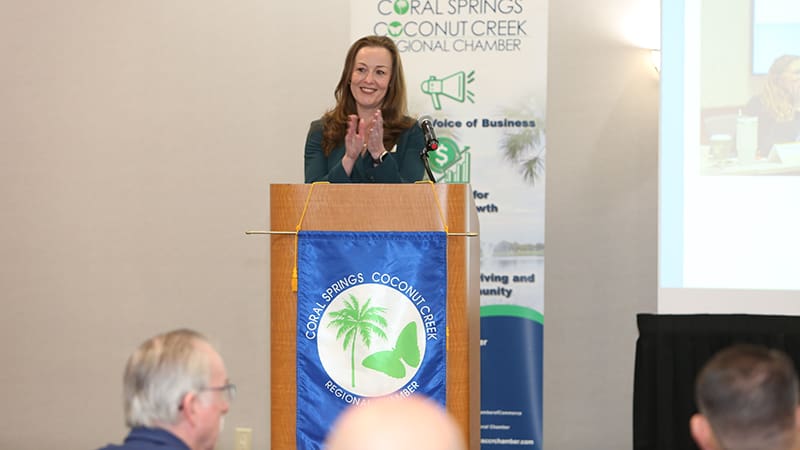 City Manager Catherine Givens Outlines Vision for Coral Springs at Chamber Wakeup Breakfast
