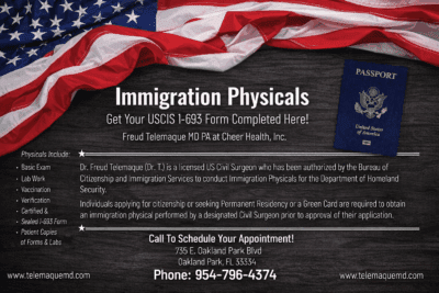 Dr Freud Telemaque MD Immigration Physicals