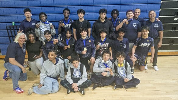 J.P. Taravella Wrestling Team Earns Second Place at District Competition