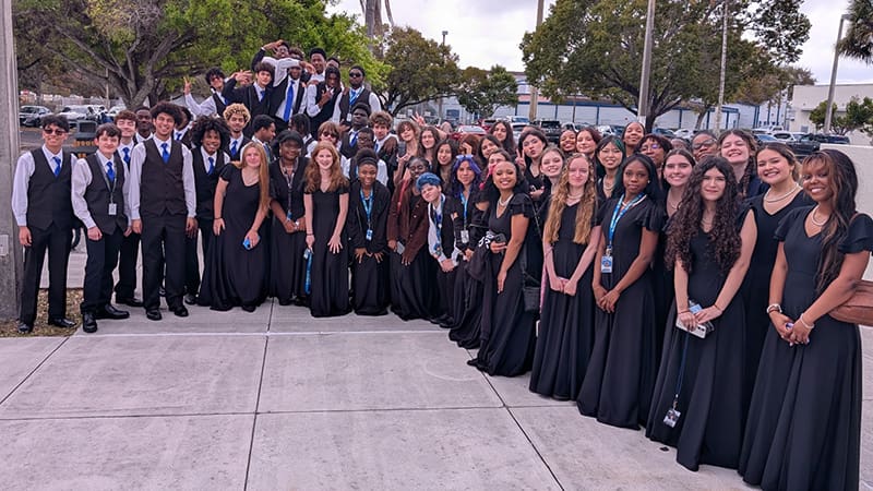Coral Springs High Chorus Earns Superior Ratings at Music Performance Assessment