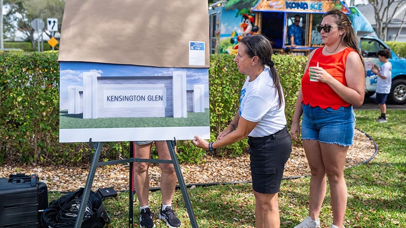 Kensington Glen Celebrates Roadway Improvements, Unveils New Entrance Wall Design