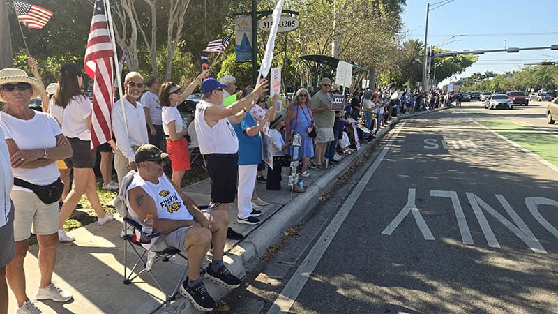 “People Have Influence”: Protesters Rally in Coral Springs Opposing Trump Policies