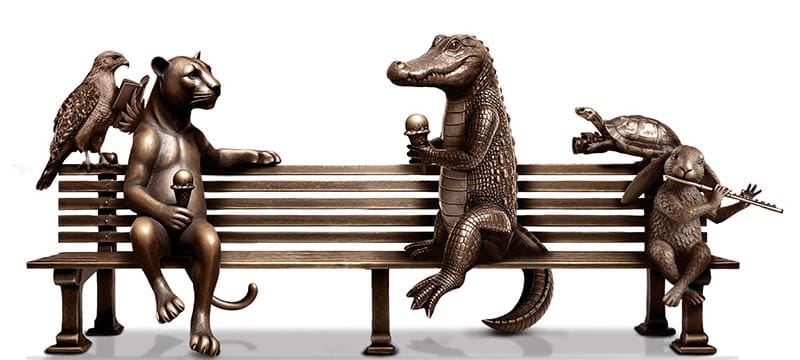 Community Contest Lets Residents Name Animals Featured in Wildlife Sculpture at Pride Promoters Park