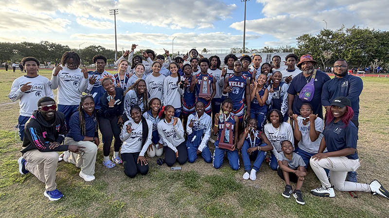 Taravella Boys Track and Field Team Wins District Championship
