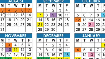 Official 2026/27 Broward County Public Schools Color Calendar
