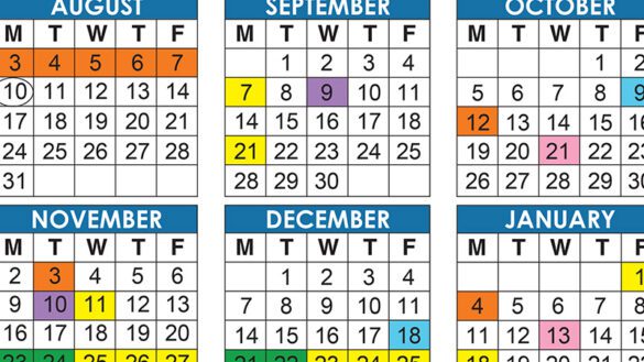 Official 2026/27 Broward County Public Schools Color Calendar