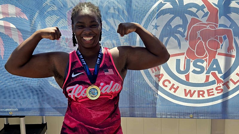 J.P. Taravella Wrestler Arheanna Bryan Wins at National Tournament