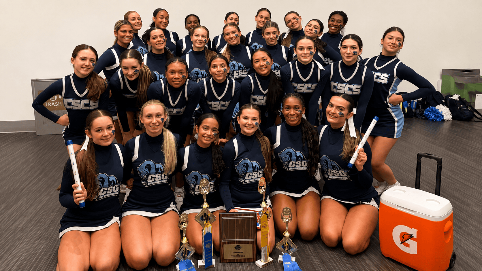 Coral Springs Charter Cheer Wins Camp Routine Titles, Leadership Award at UCA Camp